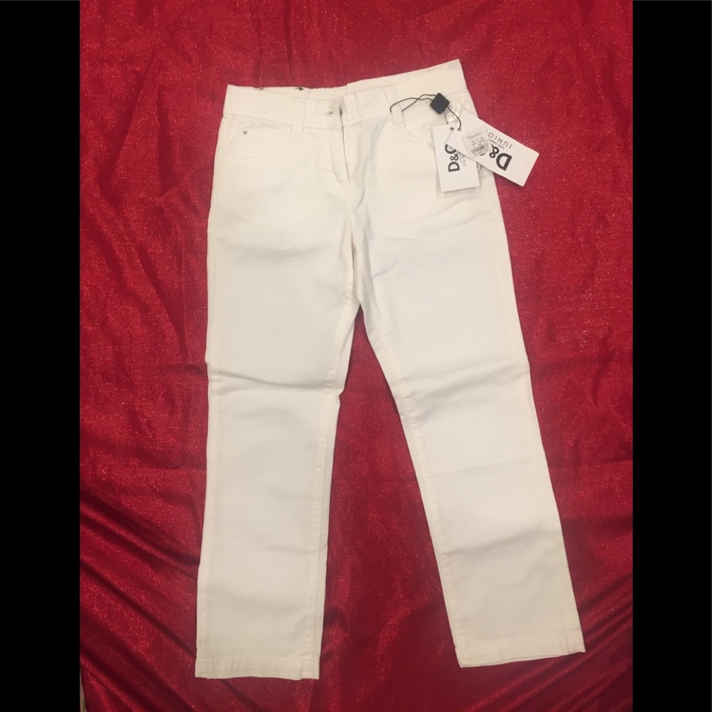 New authentic D&G white jeans